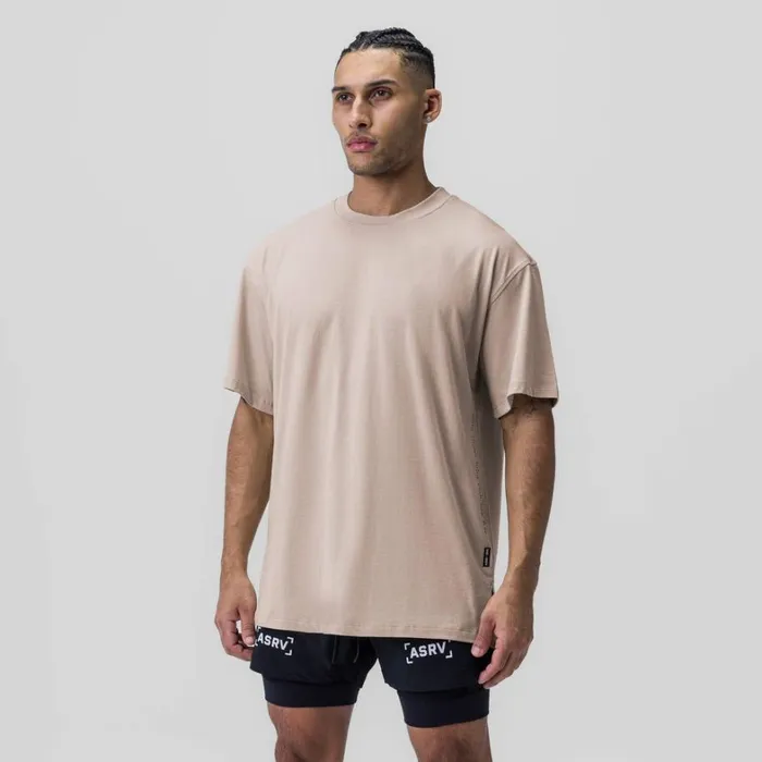 Short Sleeves Men ASRV Supima Oversized Tee Chai