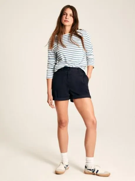 Shorts and Skirts Women Joules Navy Blue Chino Shorts