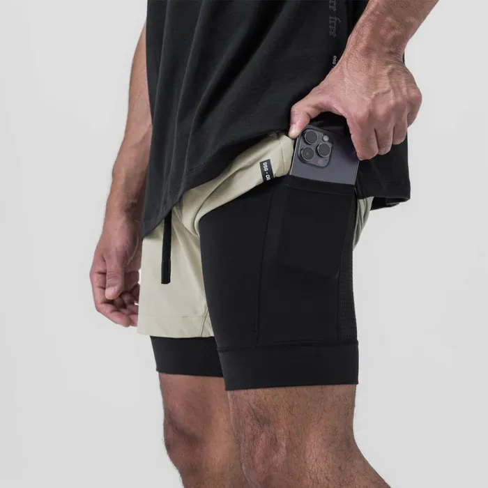 Shorts Men ASRV TetraLite 5034 Liner Short Sand Smoke 034wings034black