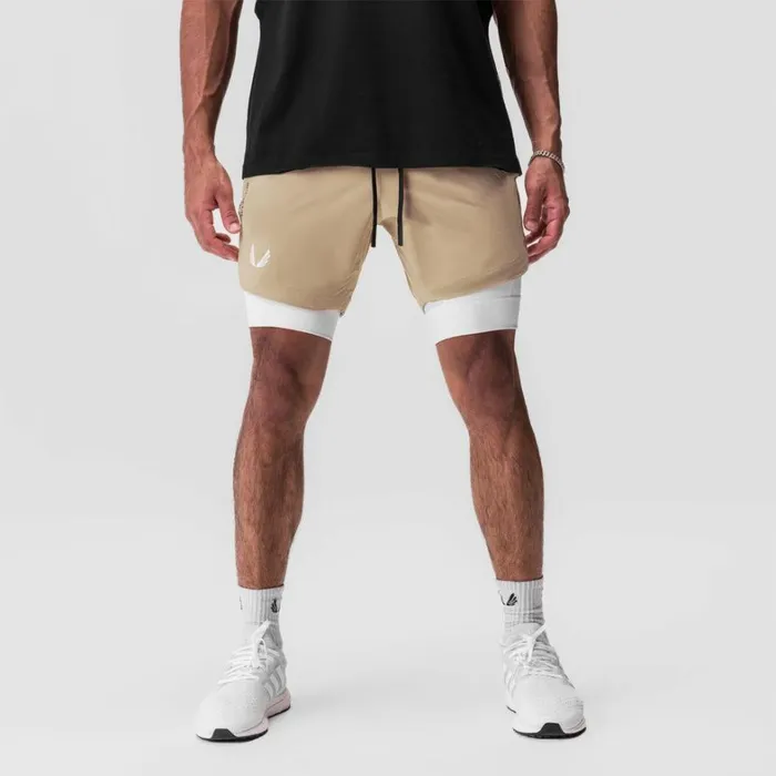 Shorts Men ASRV TetraLite 7034 Liner Short Khaki White White 034wings034