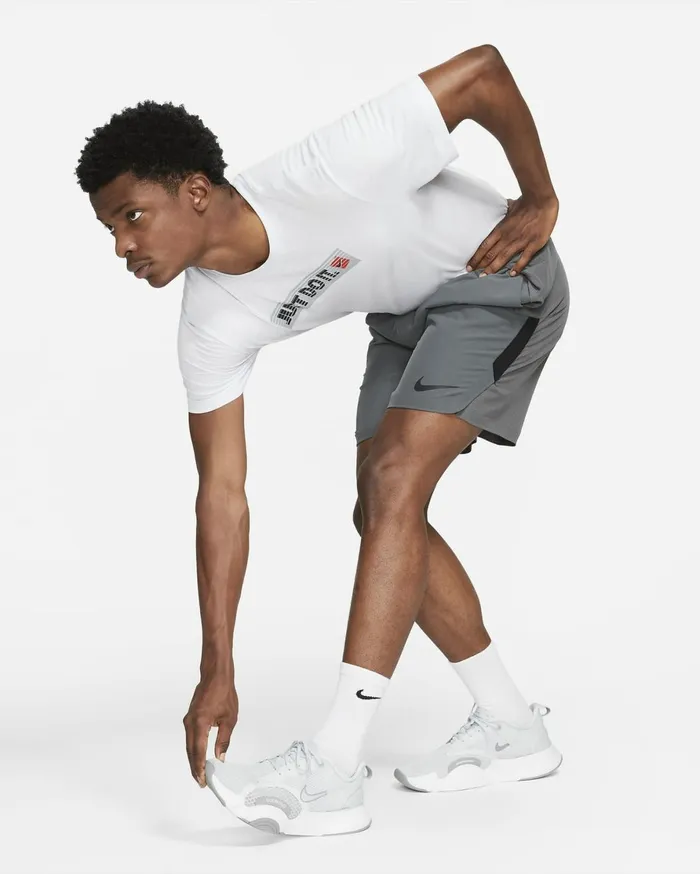 Shorts Men Nike DriFIT Flex Rep Pro Collection Iron Greyblack