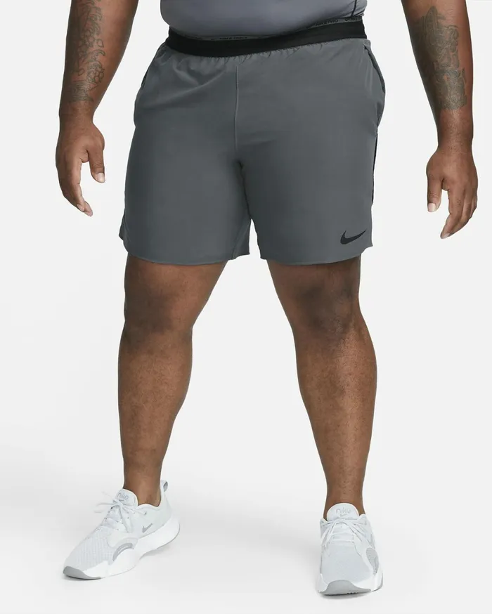 Shorts Men Nike DriFIT Flex Rep Pro Collection Iron Greyblack