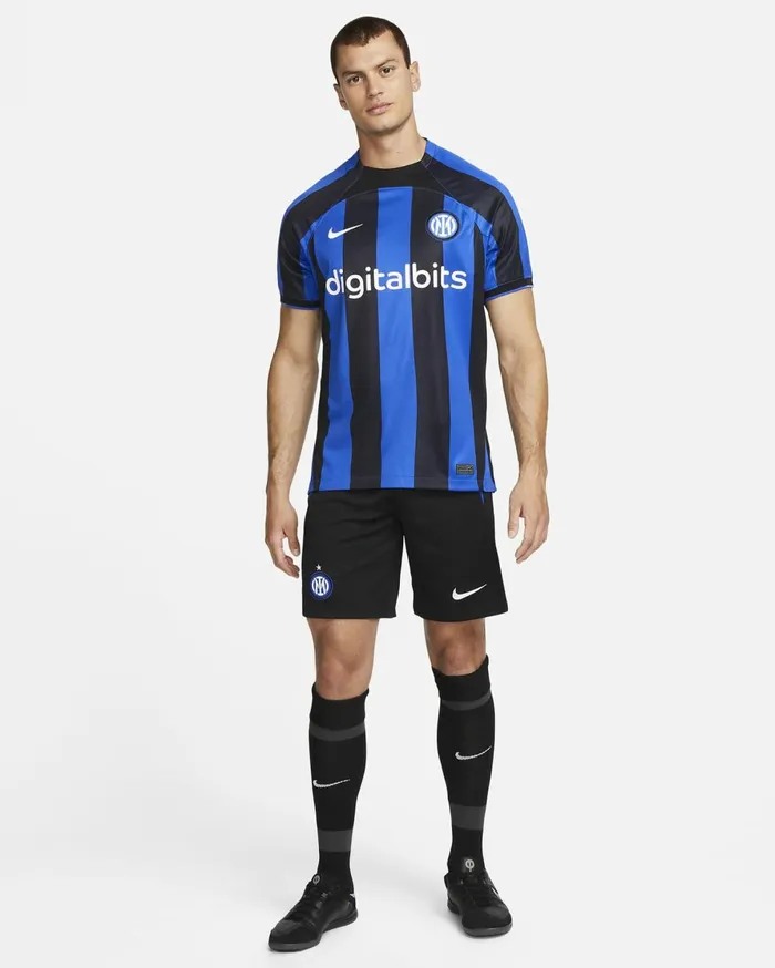 Shorts Men Nike Inter Milan 202223 Stadium Home Blackblackwhite