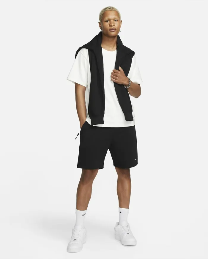 Shorts Men Nike Solo Swoosh Blackwhite