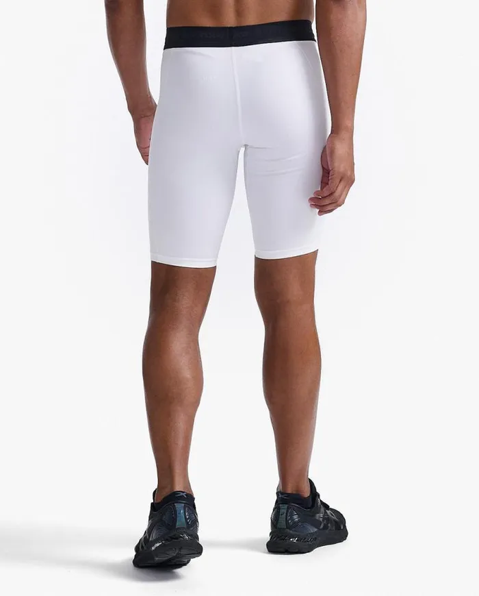 Shorts Mens 2XU Base Layer Compression Shorts White