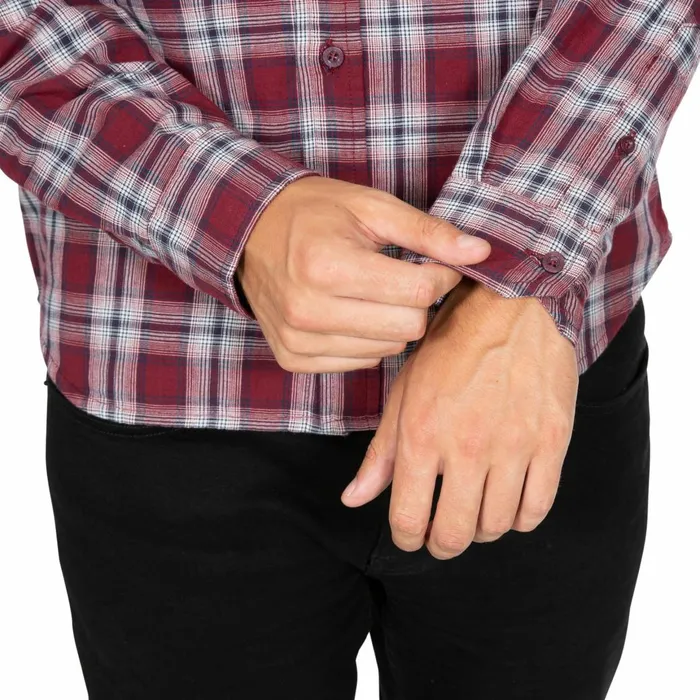 Shottery Checked Cotton Shirt Milky Coating Men Trespass Shirts