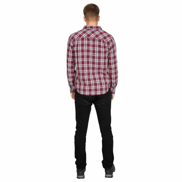 Shottery Checked Cotton Shirt Milky Coating Men Trespass Shirts