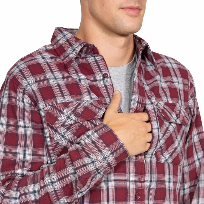 Shottery Checked Cotton Shirt Milky Coating Men Trespass Shirts