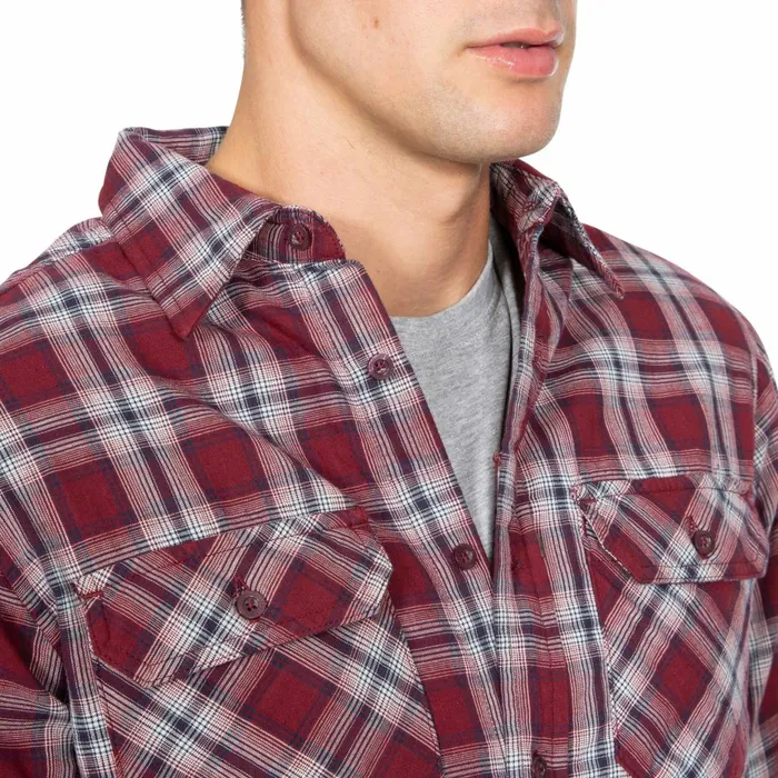 Shottery Checked Cotton Shirt Milky Coating Men Trespass Shirts