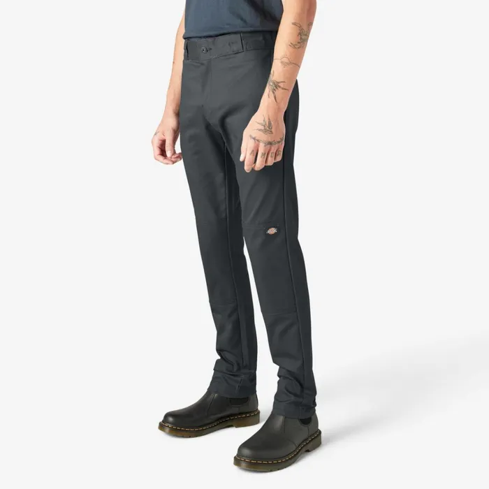 Skinny Fit Double Knee Work Pants Charcoal Gray Charcoal Gray ch Men Dickies Double Knee Skinny Fit Double Knee Work Pants Charcoal Gray Charcoal Gray ch Men Dickies Double Knee