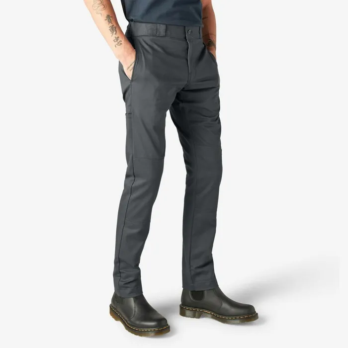 Skinny Fit Double Knee Work Pants Charcoal Gray Charcoal Gray ch Men Dickies Double Knee Skinny Fit Double Knee Work Pants Charcoal Gray Charcoal Gray ch Men Dickies Double Knee