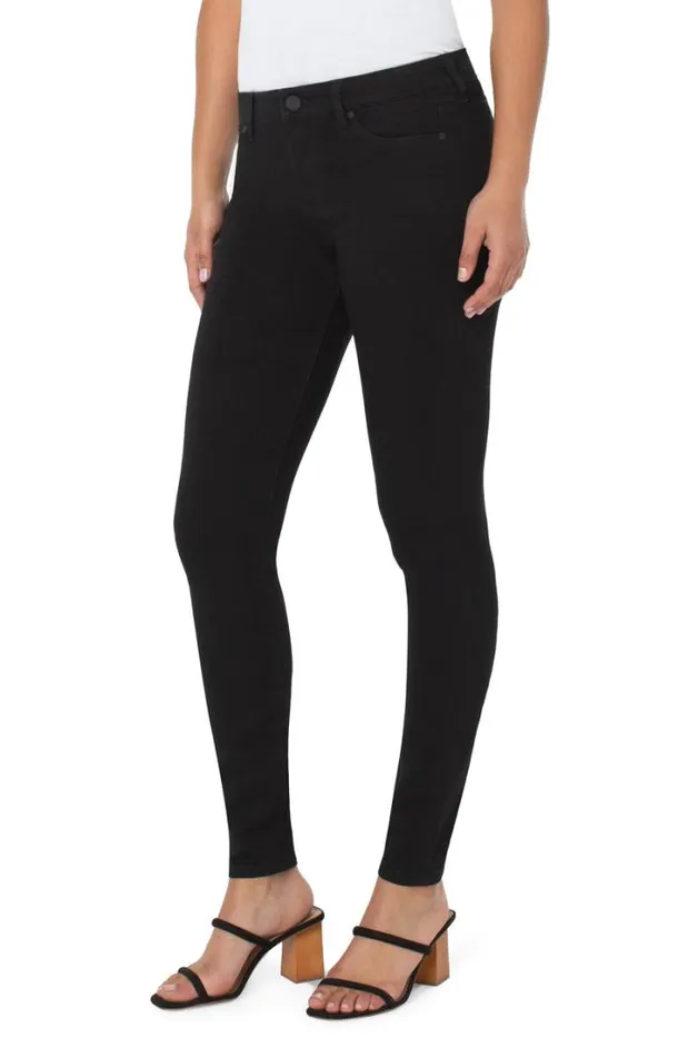 SKINNY Women Liverpool Los Angeles ABBY SKINNY SILKY SOFT ECO Black Rinse