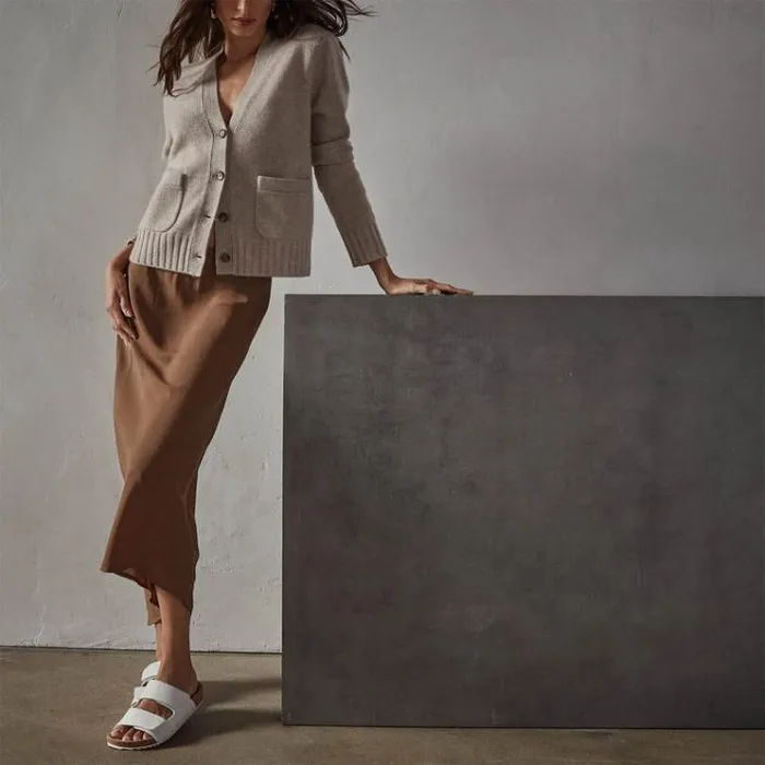 Skirts Women James Perse High Low A Line Skirt Acorn