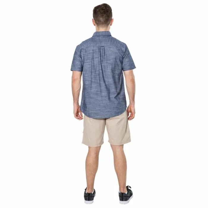 Slapton P Short Sleeved Shirt Navy Men Trespass Shirts
