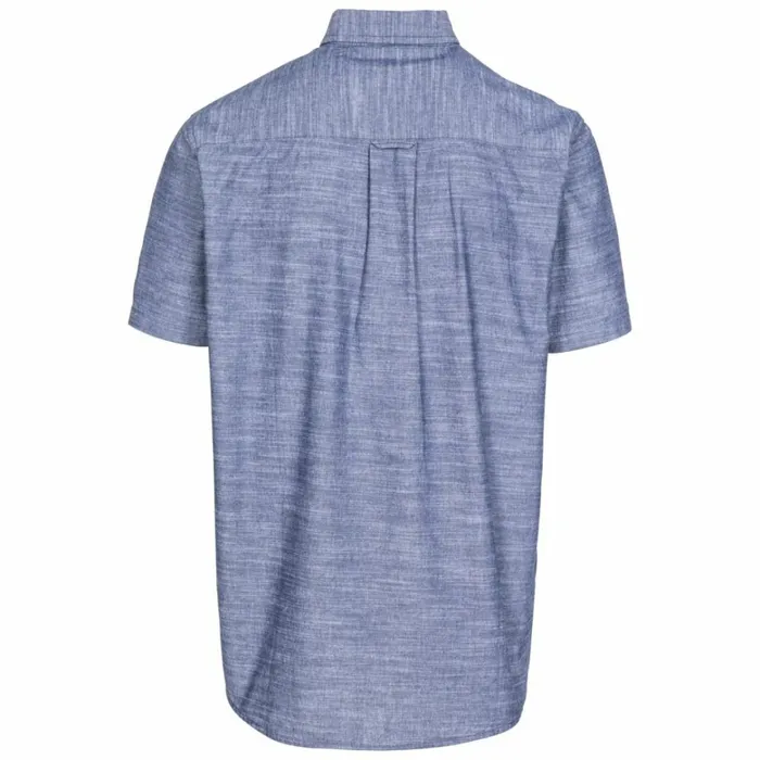 Slapton P Short Sleeved Shirt Navy Men Trespass Shirts