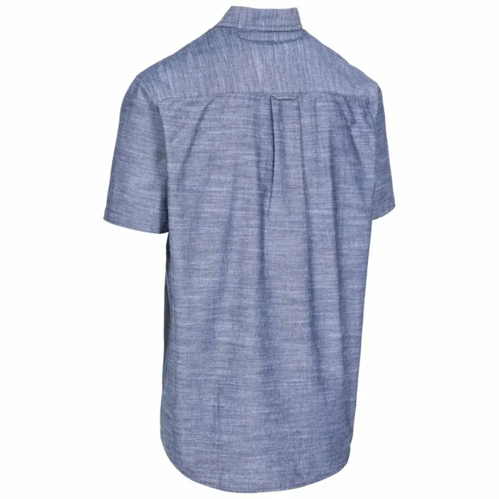 Slapton P Short Sleeved Shirt Navy Men Trespass Shirts