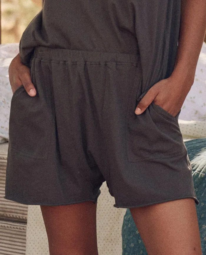 Sleep Bottoms Women The Great The Lounge Short Washed Black