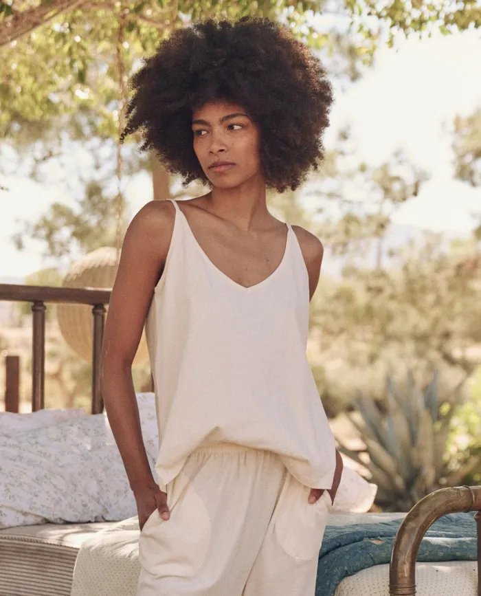 Sleep Tops Women The Great The Sleep Cami Tank Washed White
