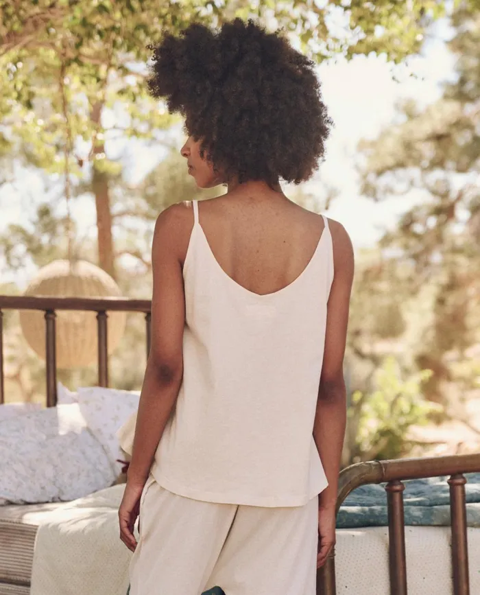 Sleep Tops Women The Great The Sleep Cami Tank Washed White Sleep Tops Women The Great The Sleep Cami Tank Washed White