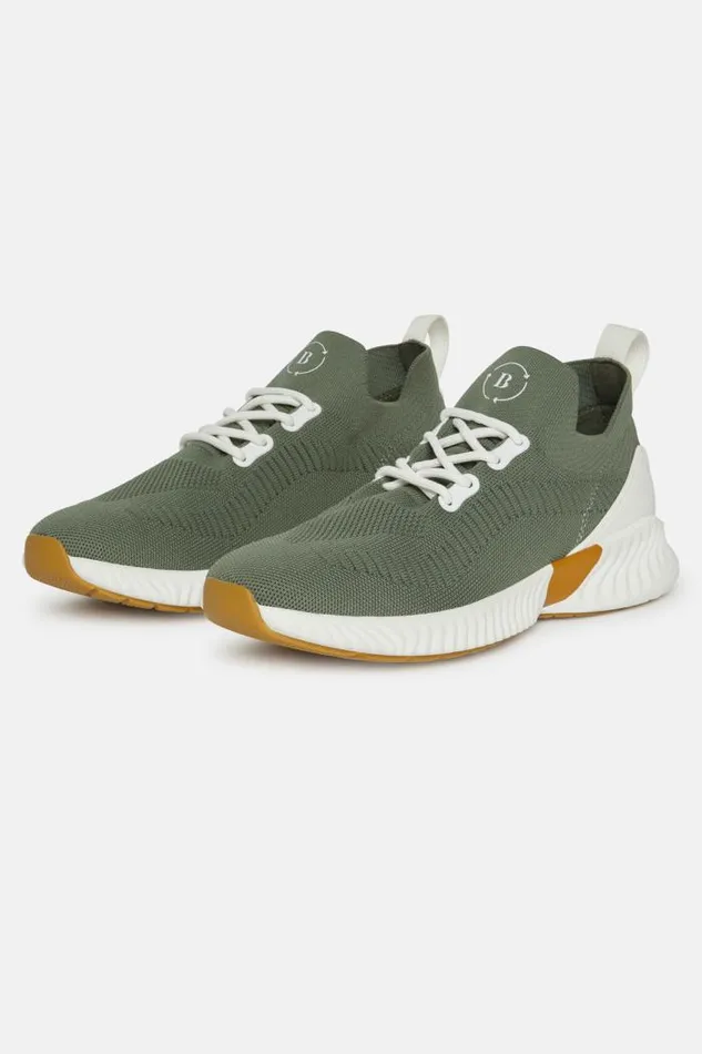 Sneakers Men Boggi Milano Green Recycled Yarn Willow Trainers Green Sneakers Men Boggi Milano Green Recycled Yarn Willow Trainers Green