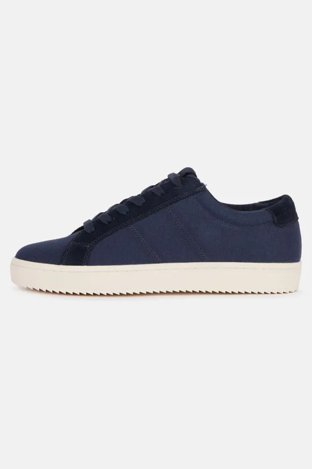 Sneakers Men Boggi Milano Navy Canvas And Suede Trainers Navy Blue