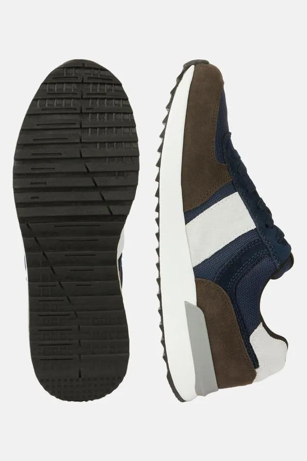 Sneakers Men Boggi Milano Tec Fabric Leather Sneakers Running Navy Blue Sneakers Men Boggi Milano Tec Fabric Leather Sneakers Running Navy Blue