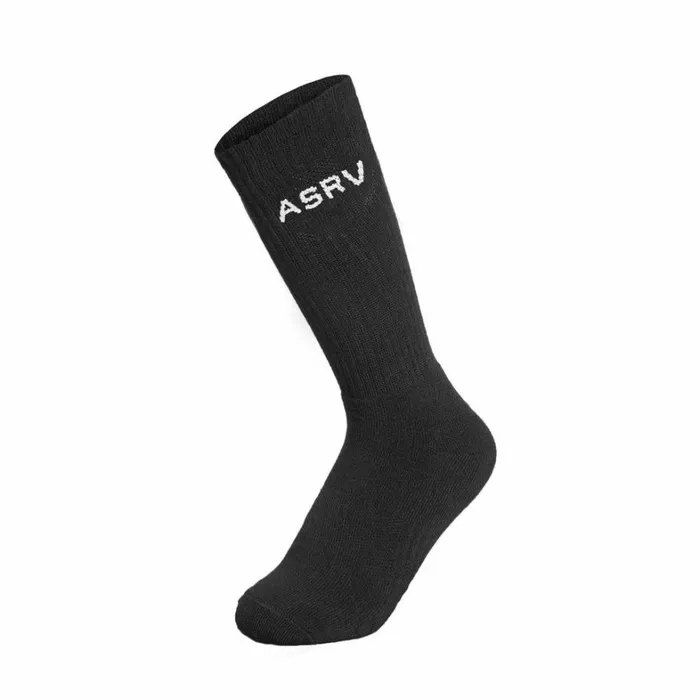 Socks and Underwear Men ASRV Essential Crew Socks 3 Pair Black 034asrv034