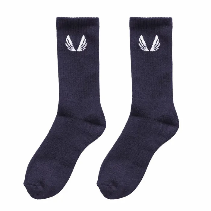 Socks and Underwear Men ASRV Essential Crew Socks 3 Pair Navy