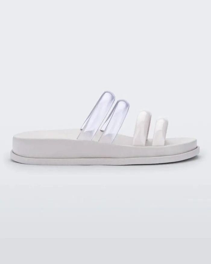 Soft Wave Slide Whiteclear Women Melissa Slides