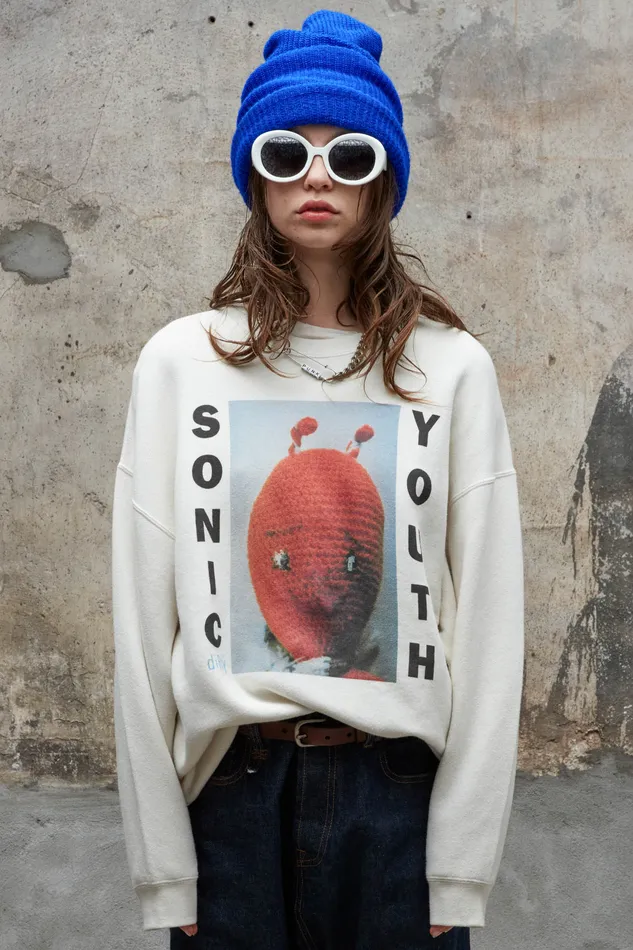 Sonic Youth Dirty Oversized Crewneck Sweatshirts R13 Women