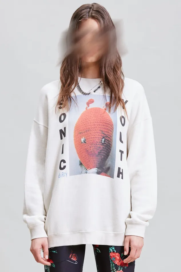 Sonic Youth Dirty Oversized Crewneck Sweatshirts R13 Women