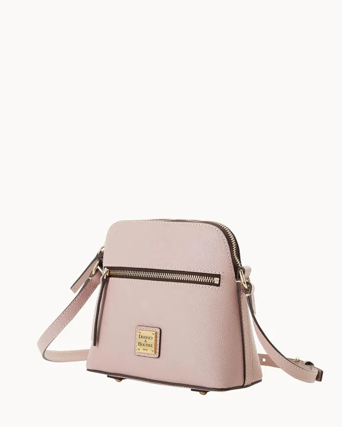 Sorrento Zip Domed Crossbody Mushroom Women Dooney and Bourke Crossbodies Sorrento Zip Domed Crossbody Mushroom Women Dooney and Bourke Crossbodies