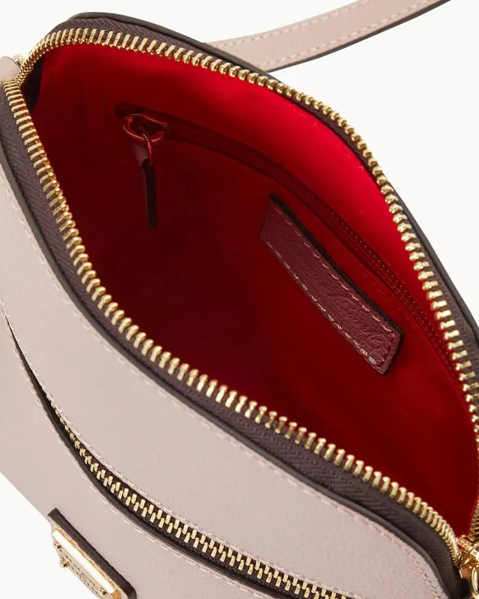 Sorrento Zip Domed Crossbody Mushroom Women Dooney and Bourke Crossbodies Sorrento Zip Domed Crossbody Mushroom Women Dooney and Bourke Crossbodies