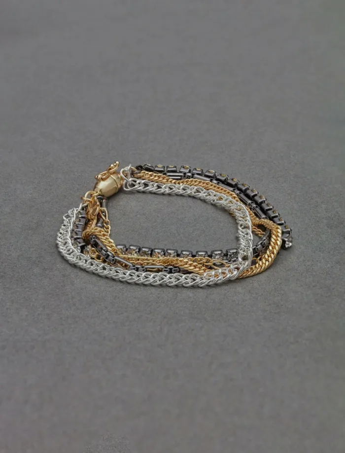 Sparkle Layer Bracelet Two Tone Women Lucky Brand Jewelry