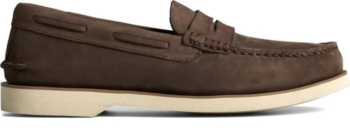 Sperry Boat Shoes Men Authentic Original Double Sole Penny Loafer Brown