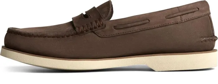 Sperry Boat Shoes Men Authentic Original Double Sole Penny Loafer Brown Sperry Boat Shoes Men Authentic Original Double Sole Penny Loafer Brown