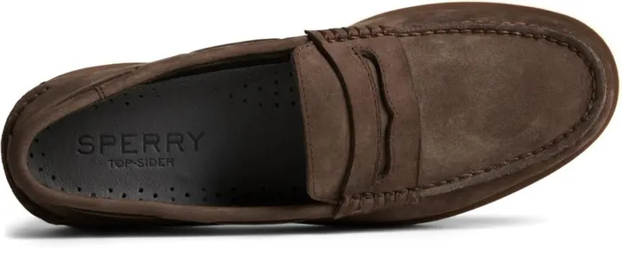 Sperry Boat Shoes Men Authentic Original Double Sole Penny Loafer Brown Sperry Boat Shoes Men Authentic Original Double Sole Penny Loafer Brown