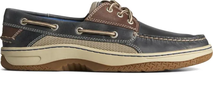 Sperry Boat Shoes Men Billfish 3Eye Boat Shoe Navy Brown Leather