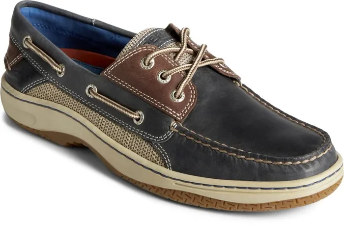 Sperry Boat Shoes Men Billfish 3Eye Boat Shoe Navy Brown Leather Sperry Boat Shoes Men Billfish 3Eye Boat Shoe Navy Brown Leather