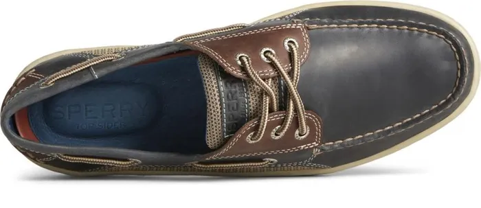 Sperry Boat Shoes Men Billfish 3Eye Boat Shoe Navy Brown Leather Sperry Boat Shoes Men Billfish 3Eye Boat Shoe Navy Brown Leather
