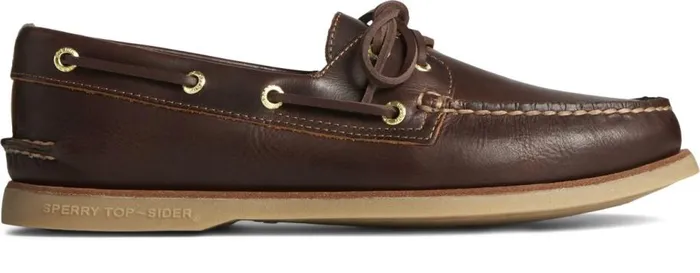 Sperry Boat Shoes Men Gold Cup Authentic Original Orleans Leather Boat Shoe Brown