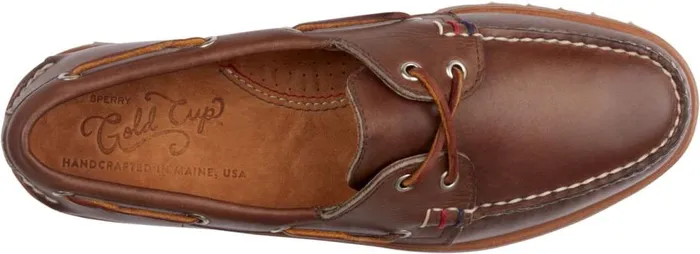 Sperry Boots Men Gold Cup Authentic Original Handcrafted In Maine Boat Shoe Brown