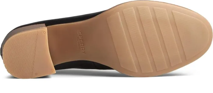 Sperry Flats and Loafers Women Seaport Penny Heel Leather Loafer Black Sperry Flats and Loafers Women Seaport Penny Heel Leather Loafer Black