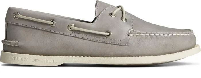 Sperry Sandals Men Authentic Original Cross Lace Boat Shoe Grey