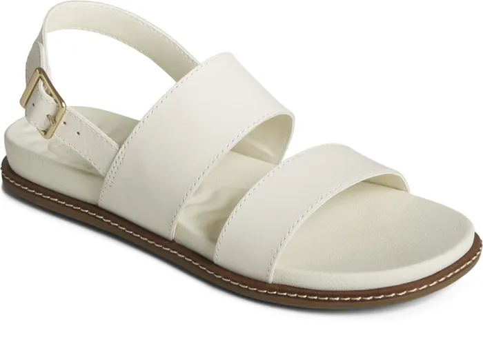 Sperry Sandals Women Waveside PLUSHWAVE Backstrap Sandal Ivory Sperry Sandals Women Waveside PLUSHWAVE Backstrap Sandal Ivory