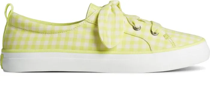Sperry Sneakers Women Crest Vibe Gingham Sneaker Lime
