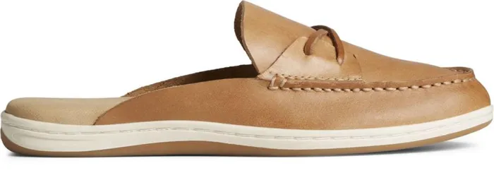 Sperry Sneakers Women Mulefish Leather Boat Shoe Tan