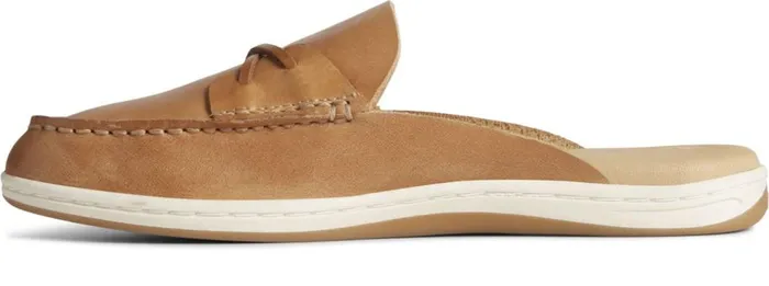 Sperry Sneakers Women Mulefish Leather Boat Shoe Tan