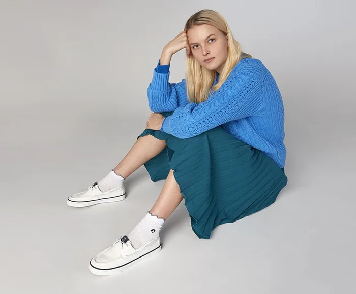 Sperry Sneakers Women SeaCycled Bahama 20 Sneaker White Sperry Sneakers Women SeaCycled Bahama 20 Sneaker White