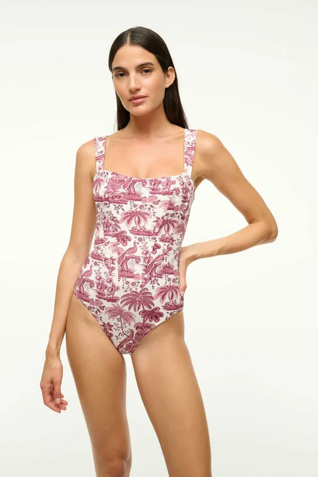 STAUD ADELAIDE ONE PIECE Bordeaux Toile Women Swim